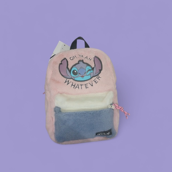 NWT Disney Stitch Small Plush Backpack, Girls, Womens Bag - Picture 2 of 4